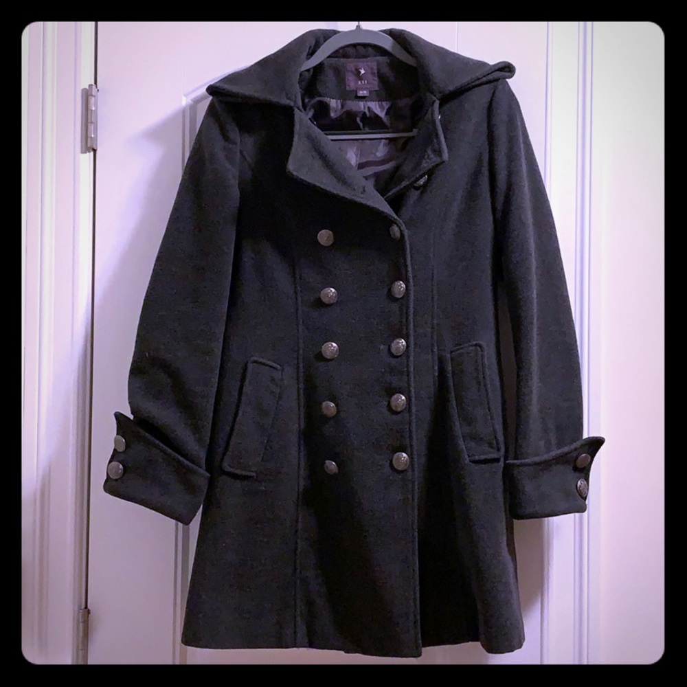 Forever 21 heather gray peacoat